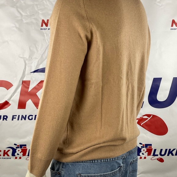 Camel crewneck men’s sweater by NAADAM - Soft Collection. 💯 cashmere 🎉 - Picture 5 of 6